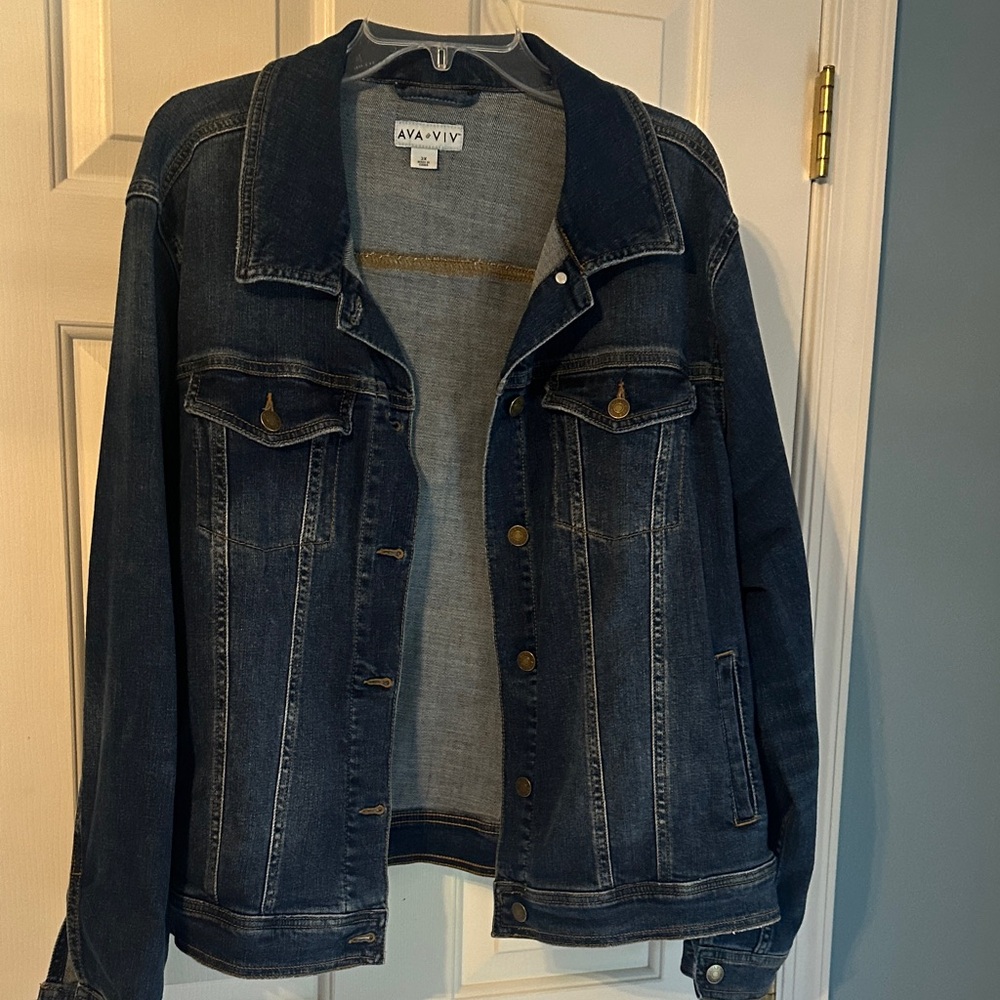Ava & Viv Dark Blue Jean Jacket